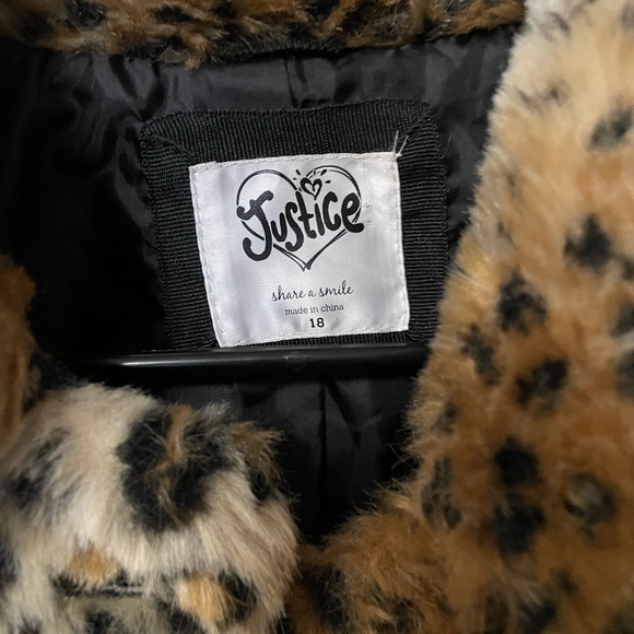 Justice leopard short jacket - Picture 4 of 4